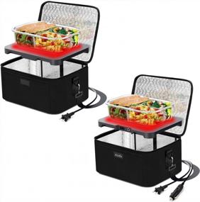 img 2 attached to Keep Your Lunch Hot Anywhere With Aotto Portable Food Warmer - 3-In-1 Bundle For Home, Work And Car!