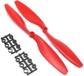 img 1 attached to RAYCorp® 1045 10X4.5 Propellers 16 Pcs (8 CW, 8 CCW) Black & Red 10In Quadcopter Or F450 Drone Props + 1 Battery Strap