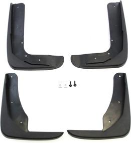 img 4 attached to 🚗 Red Hound Auto Ford Taurus (2010-2019) Mud Flaps Splash Guards Full Set - Front and Rear Molded 4pc