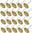 20 pack of niupika brass wire wheel brushes for grinder rotary tools - perfect for polishing and abrasion logo