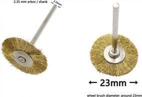 img 1 attached to 20 Pack Of NIUPIKA Brass Wire Wheel Brushes For Grinder Rotary Tools - Perfect For Polishing And Abrasion