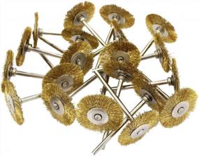 img 3 attached to 20 Pack Of NIUPIKA Brass Wire Wheel Brushes For Grinder Rotary Tools - Perfect For Polishing And Abrasion