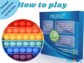 img 2 attached to PILPOC Pop Its Fidget Toys Push Pop Fidget Poppers Sensory Toys - Stress Reliever, Mind Relaxing, Anxiety Lowered, Push It Pop It Fidget, Fidgets Pop Its For Boys Pack, Small Pop Its Pack, Bubble Toy