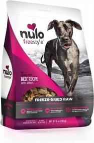 img 4 attached to Nulo Freeze Dryed Сырой корм для собак: рецепт натуральной говядины с яблоками и пробиотиками Ganedenbc30 для всех возрастов и пород - сумка на 5 унций