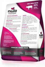 img 3 attached to Nulo Freeze Dried Raw Dog Food: Natural Beef Recipe With Apples & Ganedenbc30 Probiotics For All Ages & Breeds - 5 Oz Bag