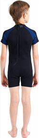img 2 attached to Kids 3Mm & 2Mm Neoprene Wetsuits - Premium Youth Shorty Swim Suits By Lemorecn