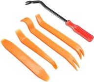 🔧 yellow1 moly magnolia auto trim removal tool set for car panel door window - fastener remover pry tool kit with auto clip логотип