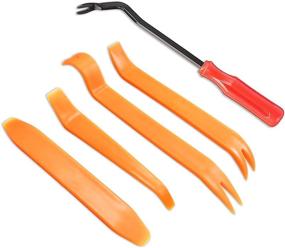 img 4 attached to 🔧 Yellow1 Moly Magnolia Auto Trim Removal Tool Set for Car Panel Door Window - Fastener Remover Pry Tool Kit with Auto Clip