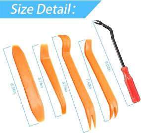 img 3 attached to 🔧 Yellow1 Moly Magnolia Auto Trim Removal Tool Set for Car Panel Door Window - Fastener Remover Pry Tool Kit with Auto Clip