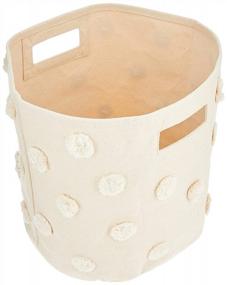 img 2 attached to Pehr Pom Pom Bin, Natural , 12X13 Inch (Pack Of 1)