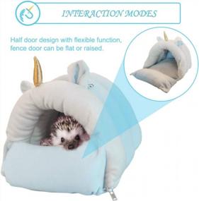 img 3 attached to Small Animal Pet Hideout Hanging Bed: Guinea Pig, Hamster, Rat & More - Perfect Holiday Gift!