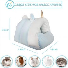 img 1 attached to Small Animal Pet Hideout Hanging Bed: Guinea Pig, Hamster, Rat & More - Perfect Holiday Gift!