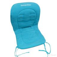 asunflower high chair cushion replacement with straps - soft sky blue mat pad, easy to install logo