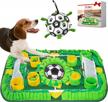 train your canine's foraging skills with qdan's soccer ball and snuffle mat combo! logo