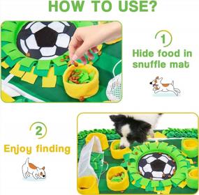 img 2 attached to Train Your Canine'S Foraging Skills With QDAN'S Soccer Ball And Snuffle Mat Combo!