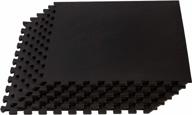 24x24 interlocking foam tiles w/ rubber top - perfect for home gym workouts | velotas 3/8-inch thick eva floor mats logo