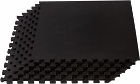 img 4 attached to 24X24 Interlocking Foam Tiles W/ Rubber Top - Perfect For Home Gym Workouts | Velotas 3/8-Inch Thick EVA Floor Mats
