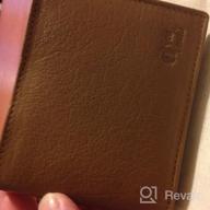 img 1 attached to Cognac Leather BiFold Wallet with Window 09 review by Mohamed Greene