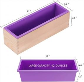 img 3 attached to 42Oz Homemade Soap Silicone Mold With Wood Box - Alytimes Produce