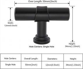 img 3 attached to Upgrade Your Furniture With Homdiy'S 25-Pack Of Modern Black T-Knobs