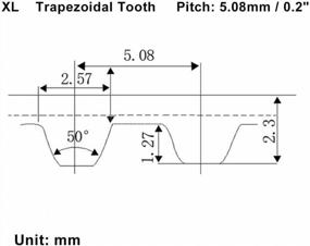 img 1 attached to Пакет из 2 промышленных зубчатых ремней 3/8 дюйма из серии TOPPROS 130XL