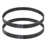 pack of 2 3/8 inch industrial timing belts from toppros 130xl series logo