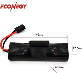 img 2 attached to Power Up Your RC Vehicles With FCONEGY NiMH Battery - 8.4V, 5000MAh, 7-Cell With TR Connector Hump Pack - Perfect For RC Cars And Trucks