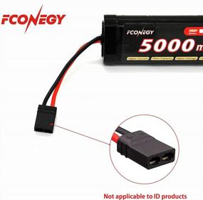 img 1 attached to Power Up Your RC Vehicles With FCONEGY NiMH Battery - 8.4V, 5000MAh, 7-Cell With TR Connector Hump Pack - Perfect For RC Cars And Trucks