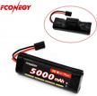 power up your rc vehicles with fconegy nimh battery - 8.4v, 5000mah, 7-cell with tr connector hump pack - perfect for rc cars and trucks logo