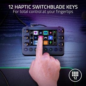 img 2 attached to Razer Stream Controller: All-In-One Keypad For Streaming - 12 Haptic Switchblade Keys - 6 Tactile Analog Dials - 8 Programmable Buttons - Designed For PC & Mac Compatibility
