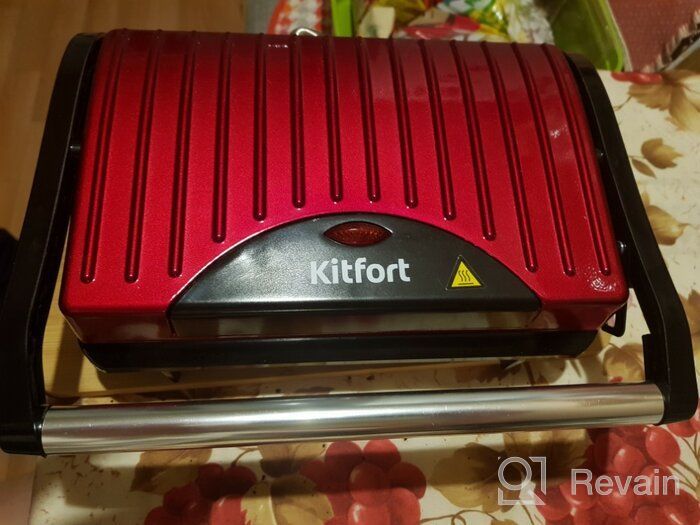 img 1 attached to Sandwich maker Kitfort KT-1609 Panini Maker, red review by Franciszka Symanska ᠌