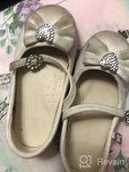 img 1 attached to Sparkling Style for Toddlers: 👼 Angel 22 Rhinestone Buckle Ballerina Flats review by Isaac Tutt