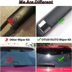 img 1 attached to 🚙 OTUAYAUTO Rear Windshield Wiper Arm Blade Set | Dodge Durango 2004-2009, Chrysler Aspen 2007-2009 Compatible