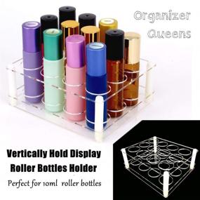 img 3 attached to 12-Slot Roller Bottles Holder: Efficient Display Shelf for Essential Oils Rollers, Vertical Storage Organizer - Acrylic Material with 0.9inch Hole Diameter, DIY Design