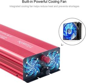 img 1 attached to 🔌 High-performance 3000W Power Inverter: Modified Sine Wave Converter for Home, Car, RV - DC 12V to AC 110V with AC Outlets