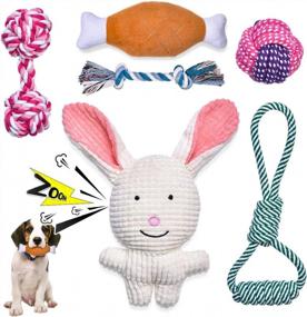 img 4 attached to Feeko Rabbit Plush Toy