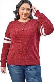 img 3 attached to 2022 Plus-Size Women'S Casual Sweater: Loose-Fitting Knit Pullover For Comfortable Fall Wear By DEARCASE