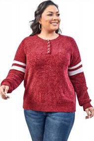 img 1 attached to 2022 Plus-Size Women'S Casual Sweater: Loose-Fitting Knit Pullover For Comfortable Fall Wear By DEARCASE