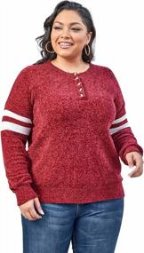 img 2 attached to 2022 Plus-Size Women'S Casual Sweater: Loose-Fitting Knit Pullover For Comfortable Fall Wear By DEARCASE