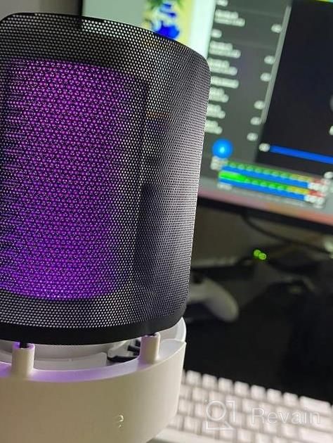 img 1 attached to FIFINE AmpliGame A8: The Ultimate USB Microphone For Gaming, Live Streaming, Podcasting, And Video With RGB Lighting And Headphone Jack For MAC OS/Windows - Amplify Your Voice With Style! review by Mark Fleming