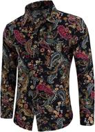 qzh duao shirts casual paisley vintage men's clothing best: shirts logo