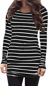 img 4 attached to Women'S Slim Fit Long Sleeve Tunic Dress - Sherosa Basic Casual T Shirt Top