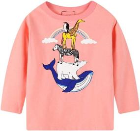 img 1 attached to 🦄 Unicorn Christmas Graphic Crewneck T-Shirts for Girls – Stylish Clothing and Tops with Tees & Blouses Options