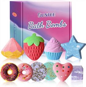 img 4 attached to Suntee Bath Bombs For Kids, 10 PCS Handmade Bubble Bath Bombs Gift Set, Rich In Essential Oils Organic Bath Bomb Spa Fizz Moisturize Natural Bombs Birthday Christmas Gifts For Boys Girls