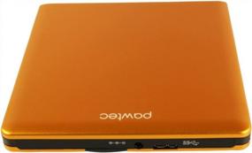 img 2 attached to Внешний записывающий DVD-привод Pawtec Signature: алюминиевый привод USB 3.0 для Windows и Mac ярко-оранжевого цвета