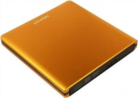 img 3 attached to Pawtec Signature External DVD Writer: USB 3.0 Aluminum Drive For Windows & Mac In Vibrant Orange Color