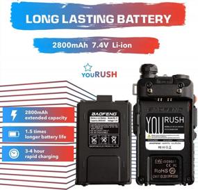 img 3 attached to Power Up Your Communication With YouRUSH UV-5RUSH Dual Band Radio: Enhanced With 8W High Power, Extended Battery, And Programming Cable