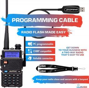 img 1 attached to Power Up Your Communication With YouRUSH UV-5RUSH Dual Band Radio: Enhanced With 8W High Power, Extended Battery, And Programming Cable