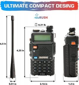 img 2 attached to Power Up Your Communication With YouRUSH UV-5RUSH Dual Band Radio: Enhanced With 8W High Power, Extended Battery, And Programming Cable
