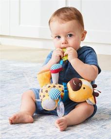img 1 attached to 🦒 Optimized Search: Skip Hop Bandana Buddies Baby Activity and Teething Toy - Giraffe with Multi-Sensory Rattle and Textures